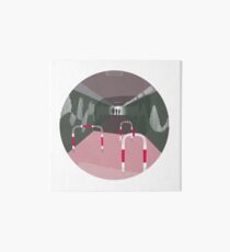 0104 Bicycle slow through tunnel - circle Art Board