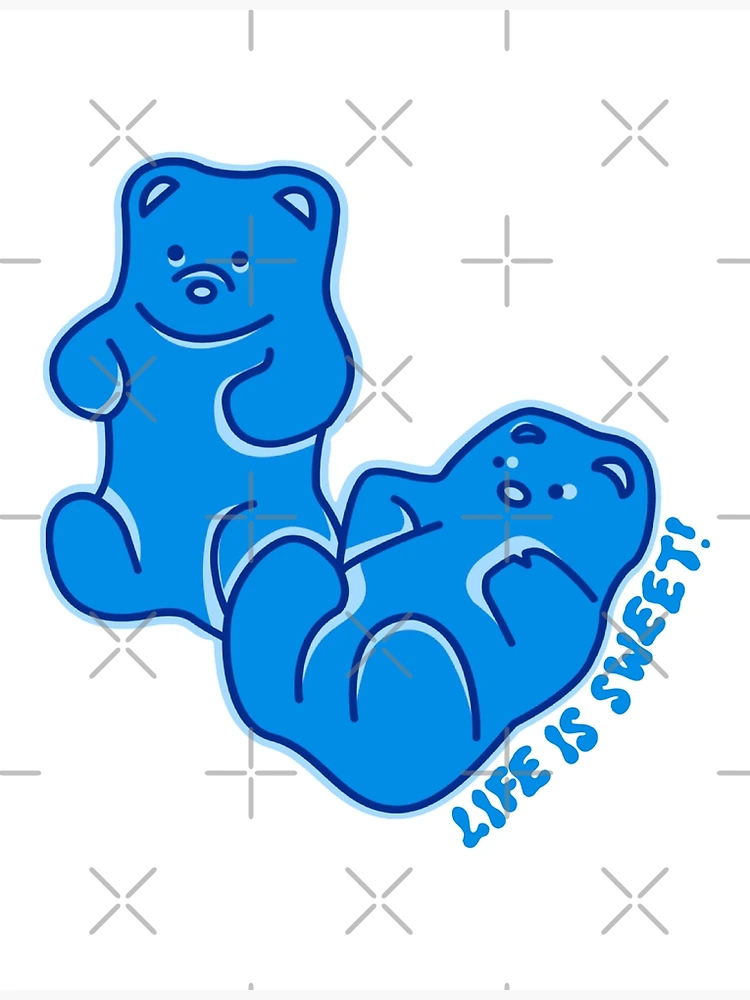 Blue Gummy Bear Sticker – Doodlecorn