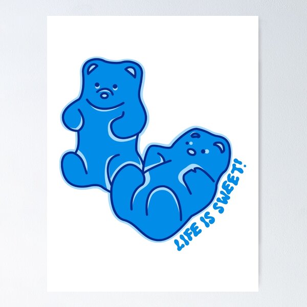 Item preview, life is sweet! gummy bears - blue designed and sold by Julia Santos.