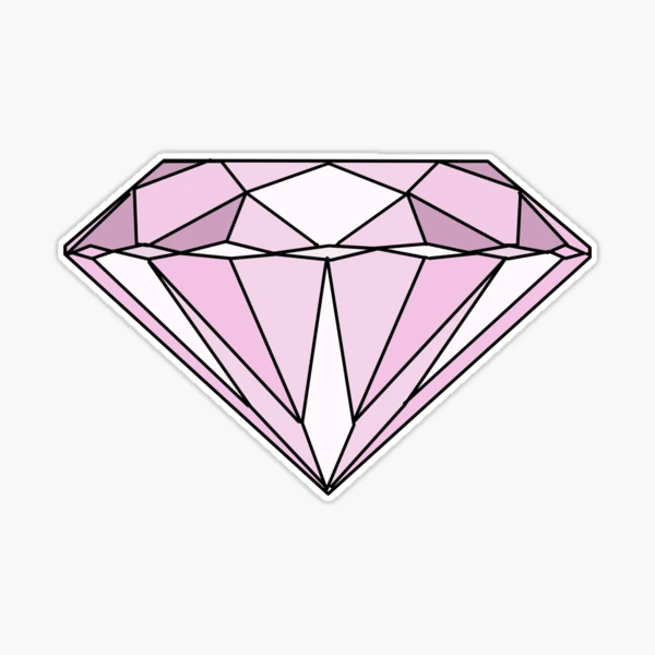 Pink Diamond Sticker for Sale by haleyerin