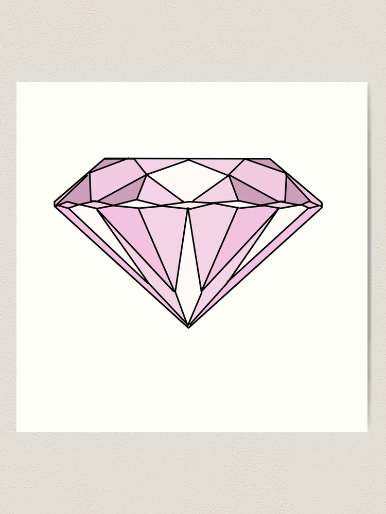 Pink Diamond Art Print