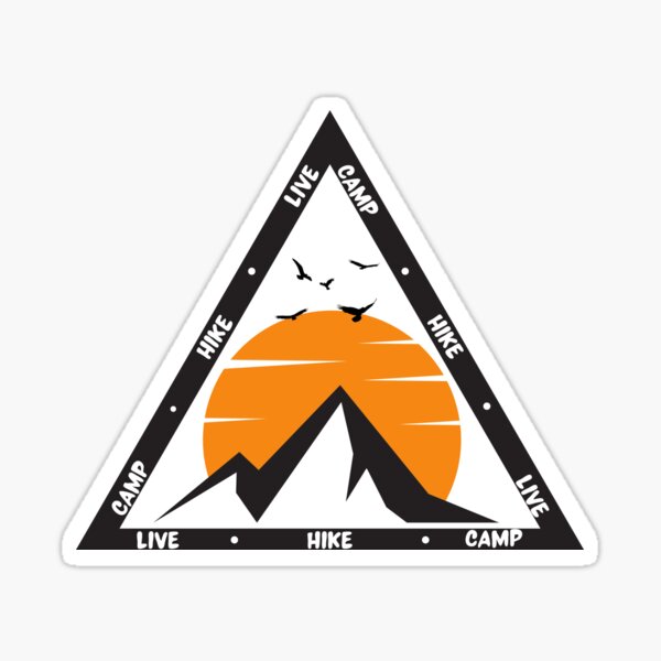 Camp Hike Live Sticker