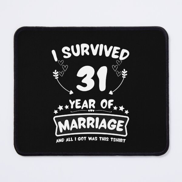 Item preview, Survived 31Years Marriage Happy 31th Anniversary Funny Couples designed and sold by JoshBulky.
