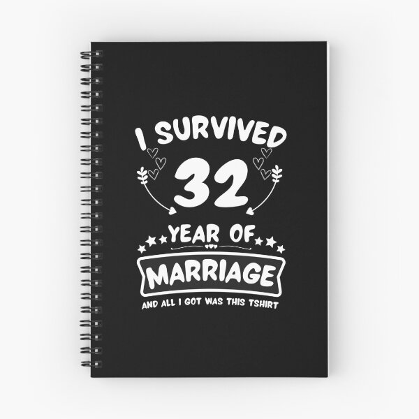 Item preview, Survived 32Years Marriage Happy 32th Anniversary Funny Couples designed and sold by JoshBulky.
