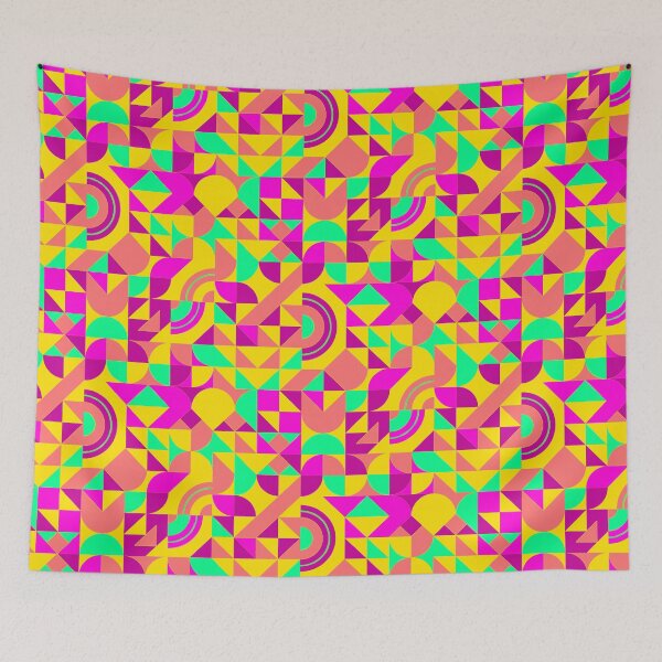 Item preview, geometric colorful patterns conceptual Art - Abstract Neo Geo graphic design designed and sold by Design Repo.