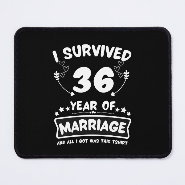 Item preview, Survived 36Years Marriage Happy 36th Anniversary Funny Couples designed and sold by JoshBulky.