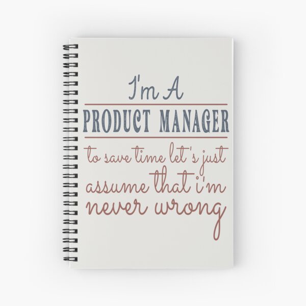 Impact over Effort Spiral notebook — Black Product Managers