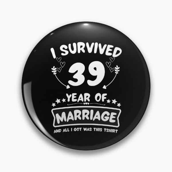 Item preview, Survived 39Years Marriage Happy 39th Anniversary Funny Couples designed and sold by JoshBulky.