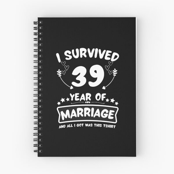 Item preview, Survived 39Years Marriage Happy 39th Anniversary Funny Couples designed and sold by JoshBulky.