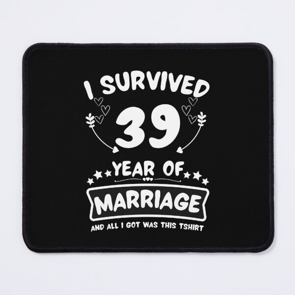 Item preview, Survived 39Years Marriage Happy 39th Anniversary Funny Couples designed and sold by JoshBulky.