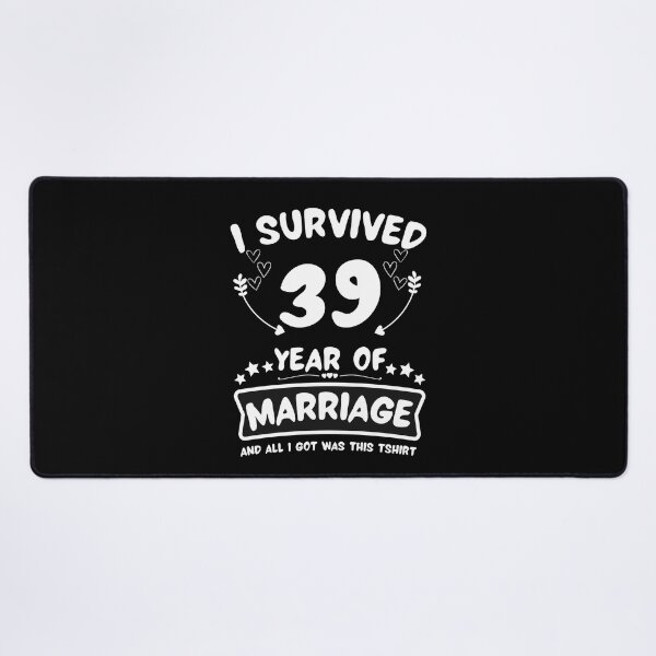 Item preview, Survived 39Years Marriage Happy 39th Anniversary Funny Couples designed and sold by JoshBulky.