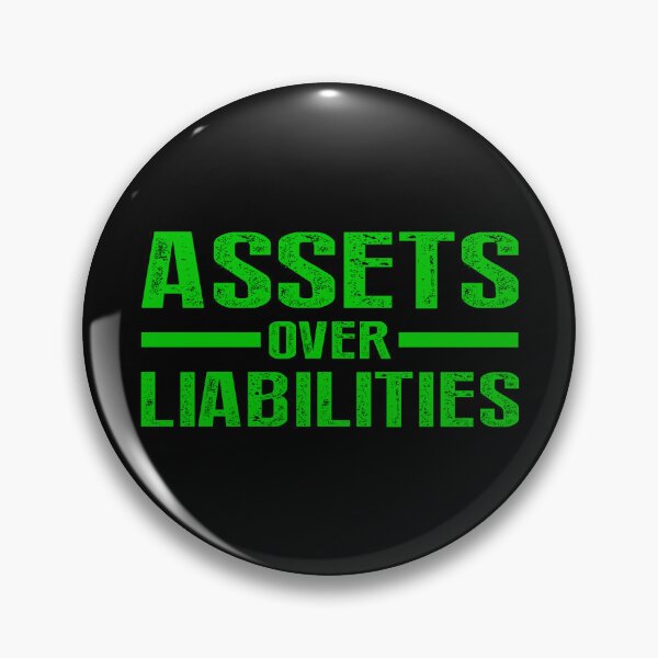 Item preview, Assets Over Liabilities Text in Green designed and sold by BLMcreations.