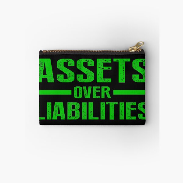 Item preview, Assets Over Liabilities Text in Green designed and sold by BLMcreations.