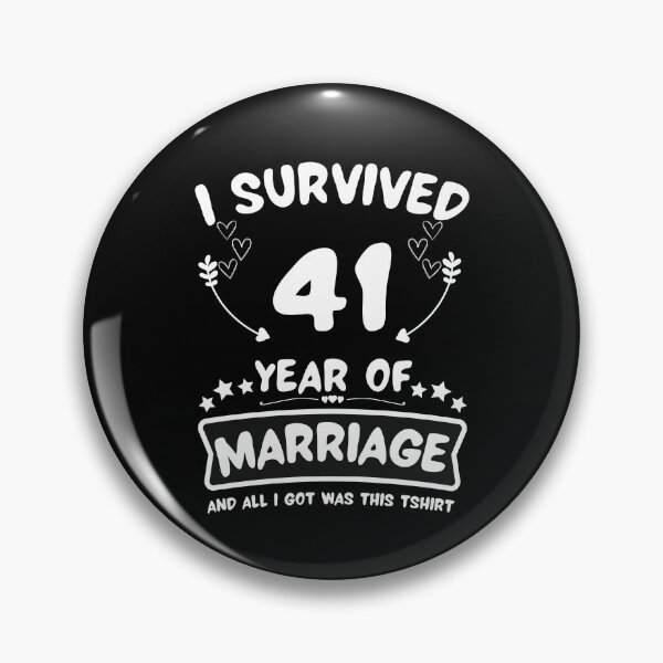 Item preview, Survived 41Years Marriage Happy 41th Anniversary Funny Couples designed and sold by JoshBulky.