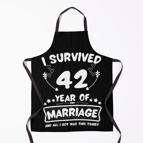 Item preview, Survived 42Years Marriage Happy 42th Anniversary Funny Couples designed and sold by JoshBulky.