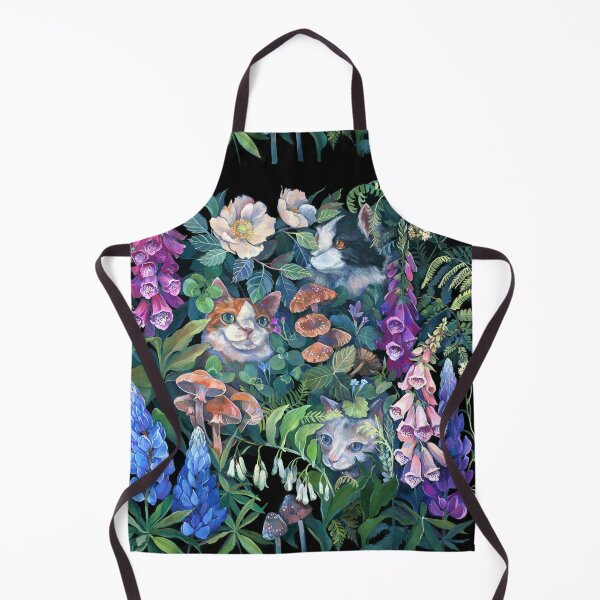 Vista previa del artículo con la obra «Jardín de flores de gatos», diseñado y vendido por claramcallister.