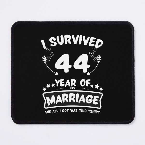 Item preview, Survived 44Years Marriage Happy 44th Anniversary Funny Couples designed and sold by JoshBulky.