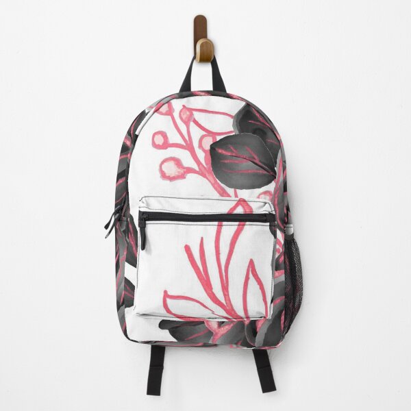 Item preview, Floral Salmon Black Art designed and sold by Tshirtstory.