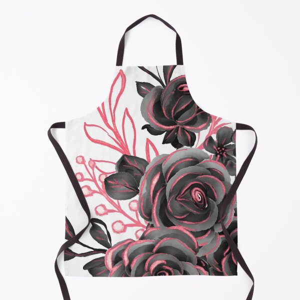 Item preview, Floral Salmon Black Art designed and sold by Tshirtstory.