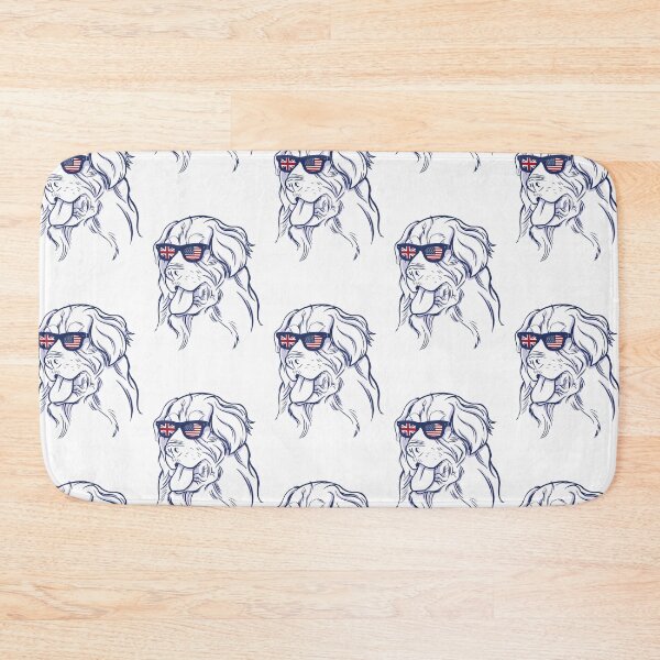 Item preview, Dog with Shades Golden Retriever with US UK Flags designed and sold by Click-Like.