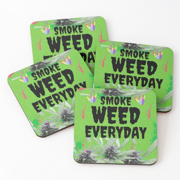 Item preview, Smoke Weed Every Day Marijuana Lovers Pot Leaf 420 Kush Funny designed and sold by BestDesignbySof.