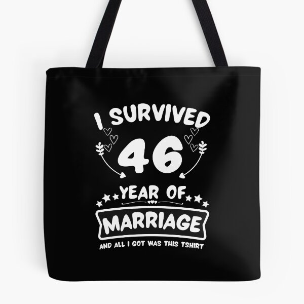 Item preview, Survived 46Years Marriage Happy 46th Anniversary Funny Couples designed and sold by JoshBulky.