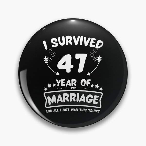 Item preview, Survived 47Years Marriage Happy 47th Anniversary Funny Couples designed and sold by JoshBulky.