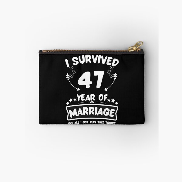 Item preview, Survived 47Years Marriage Happy 47th Anniversary Funny Couples designed and sold by JoshBulky.