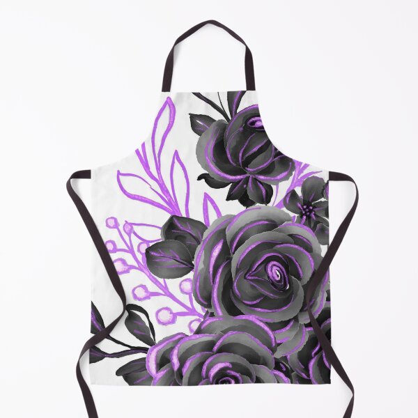 Item preview, Floral Purple Black Art designed and sold by Tshirtstory.