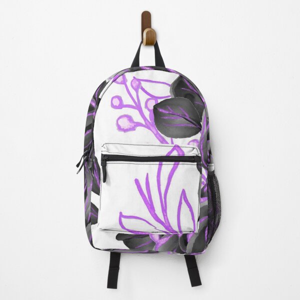 Item preview, Floral Purple Black Art designed and sold by Tshirtstory.