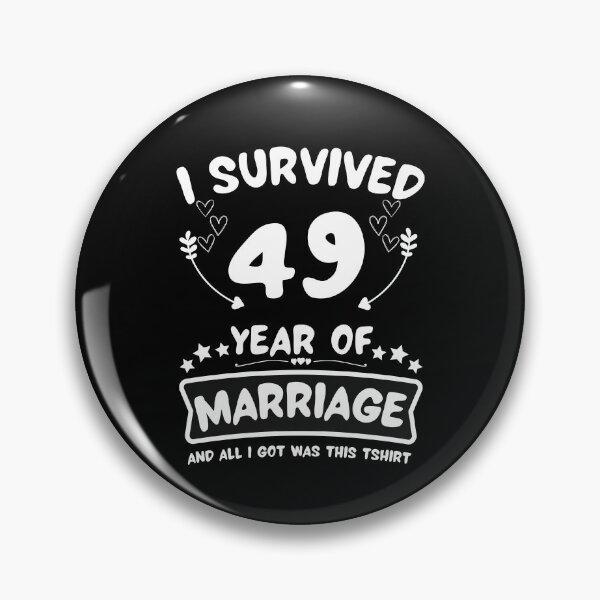Item preview, Survived 49Years Marriage Happy 49th Anniversary Funny Couples designed and sold by JoshBulky.