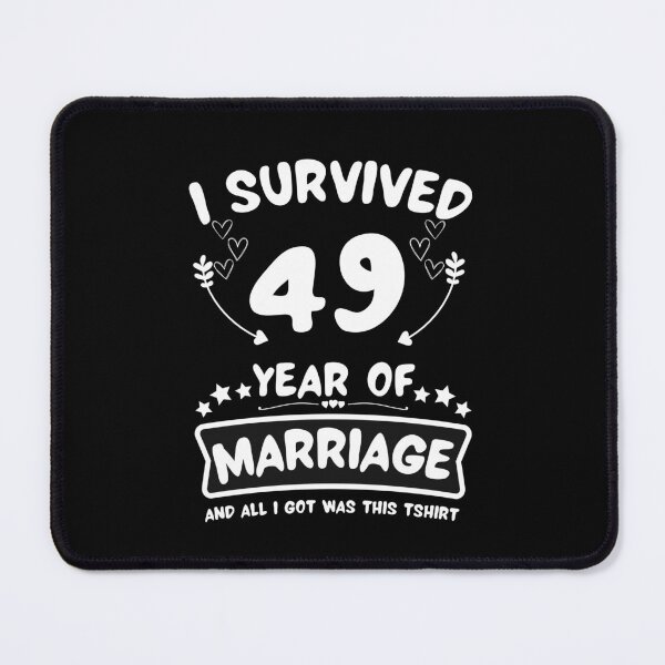 Item preview, Survived 49Years Marriage Happy 49th Anniversary Funny Couples designed and sold by JoshBulky.