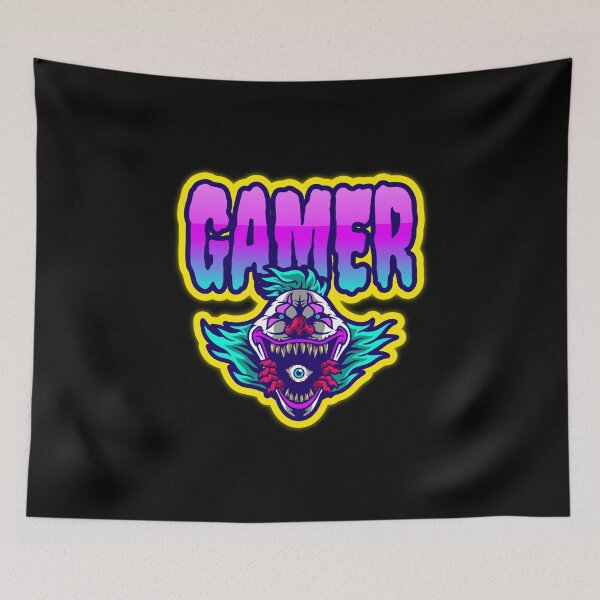 Item preview, Gamer with Scary Abnormal Clown designed and sold by PRIVARSHU.