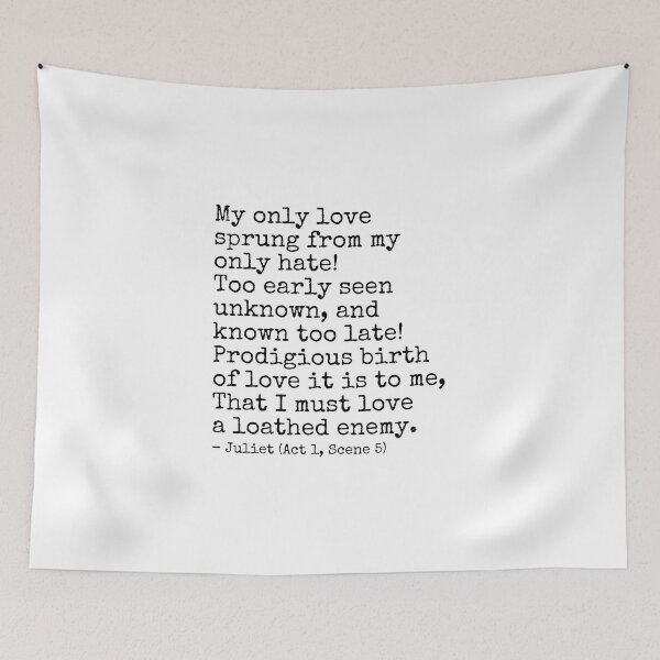 Item preview, Romeo and Juliet Quote designed and sold by The-Quote-House.