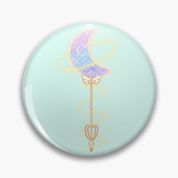 Magical Mermaid Moon Wand - Magical Girl Pin