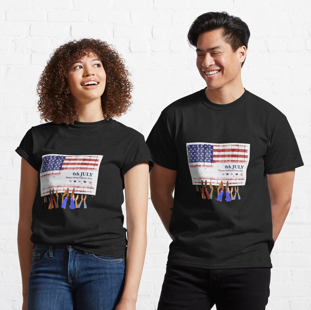 Discover Journée de l'indépendance aux États-Unis T-shirt classique