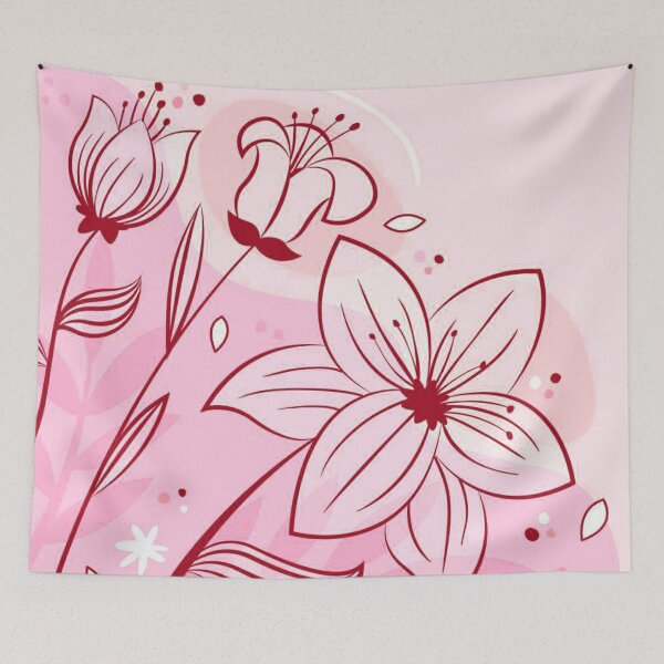 Item preview, Salmon Floral Art  designed and sold by Tshirtstory.