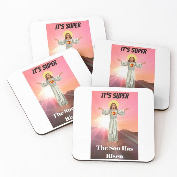 Item preview, Jesus is Super man, The Son has Risen, Image designed and sold by NovawayDirect.