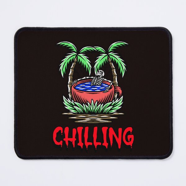 Item preview, skeleton chilling in a hot tub designed and sold by ydsdesigns.