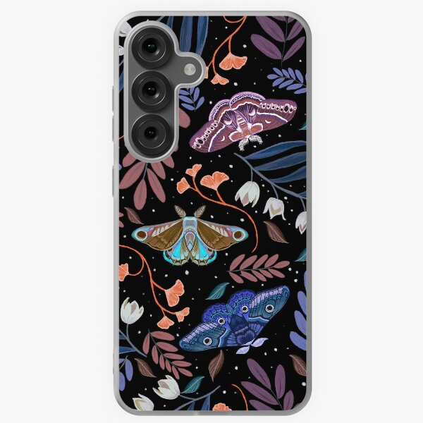 Item preview, Moth and plants night pattern designed and sold by · Astronäutica ·.