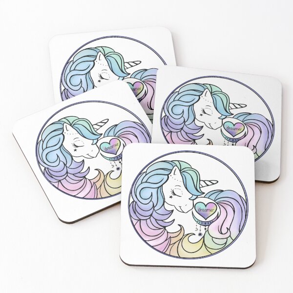 Item preview, Dreamer Unicorn round  designed and sold by My Dreamy Nostalgia.