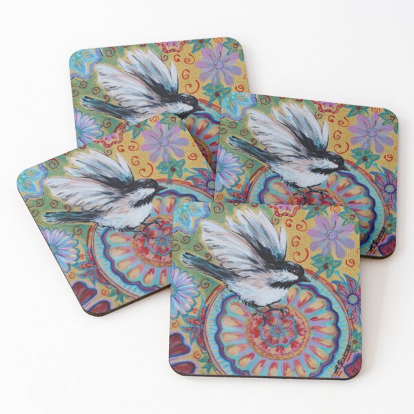 Item preview, Whimsy Chickadee Mandala designed and sold by Lisa Kimberly Glickman.