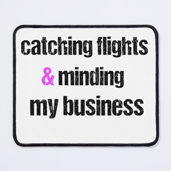 Item preview, Womens catching flights and minding my business T-shirt for girls designed and sold by Luxe-Art.