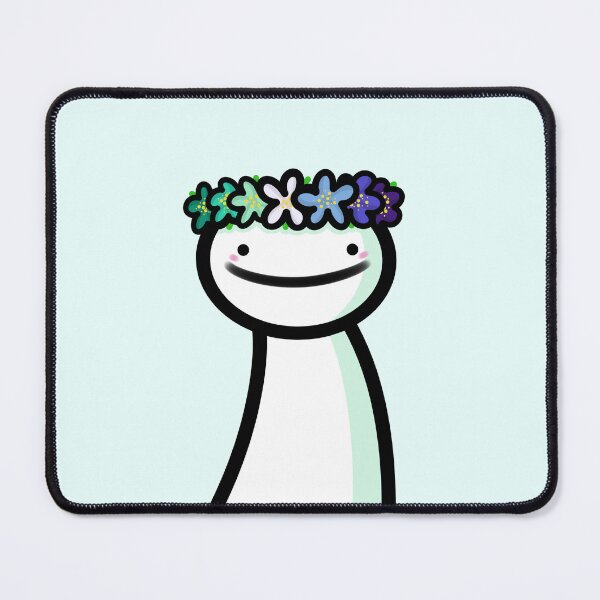 Item preview, Dream blob with a gay flower crown  designed and sold by Vixydraws.
