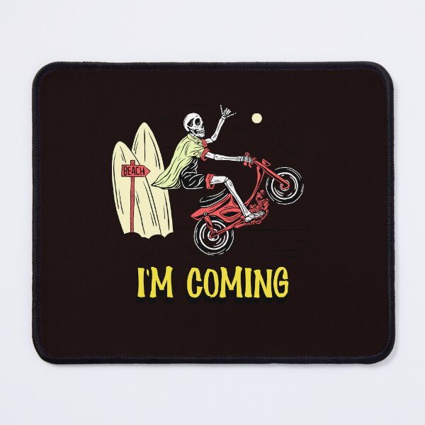 Item preview, I'm coming,skeleton on a motorbike designed and sold by ydsdesigns.