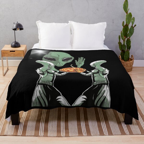 Item preview, Funny Aliens Pizza Extraterrestrial designed and sold by wrinkledhippie.