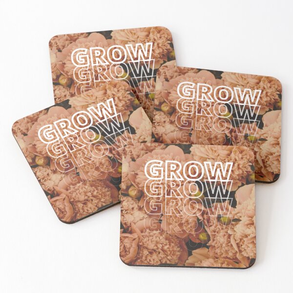 Item preview, GROW (above) - Dreamy Beige Flowers designed and sold by AliceSLee.