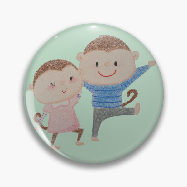 Item preview, Monkey Boy and Girl designed and sold by Helen Cheung.