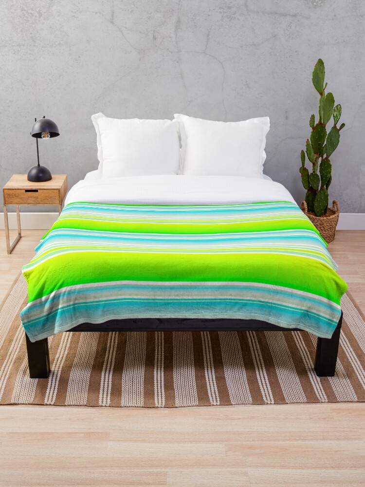 Blue and lime green striped baby blue color lime green stripes