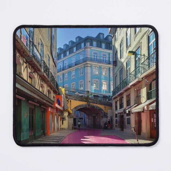 Item preview, Pink Street Lisbon Architecture Photography designed and sold by DeliveryGeorge.